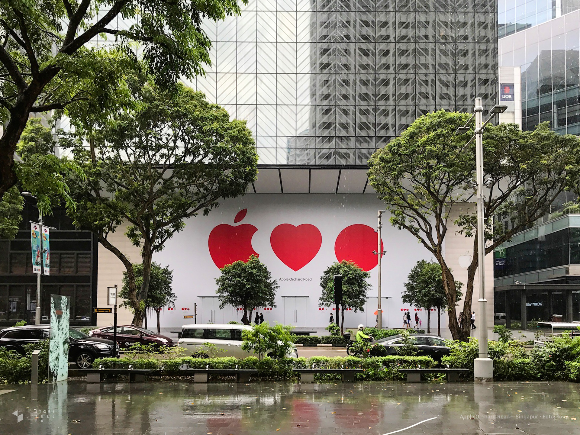Apple Orchard Road in Singapur am Morgen des 4.05.2017 — Foto: Tony für storeteller.de