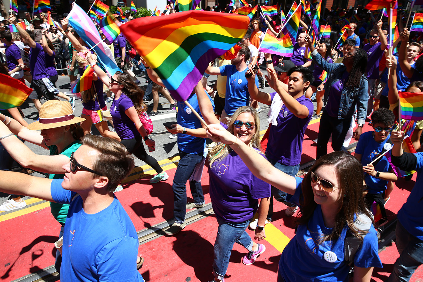 Mitarbeiter von Apple beim SF Pride in San Francisco (Archivfoto aus dem Jahr 2016)
