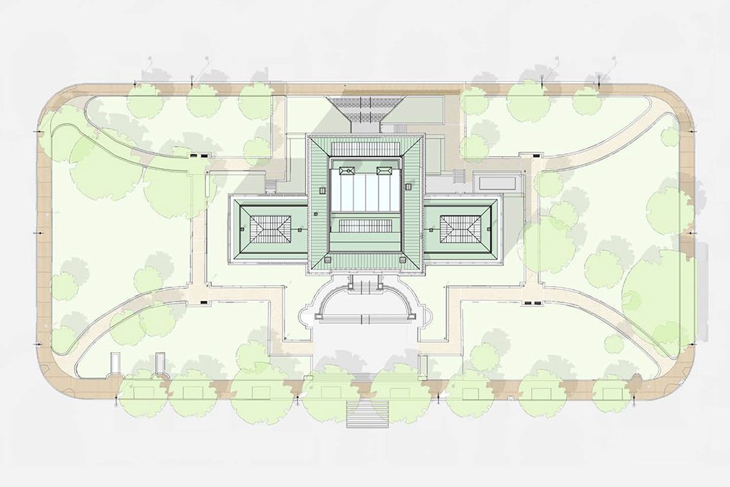 Vorschlag zur Neugestaltung des Platzes um die Carnegie Library in Washington, D.C.