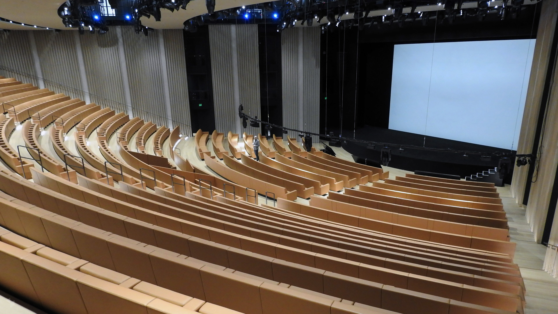 Das Auditorium im Steve Jobs Theater in Cupertino