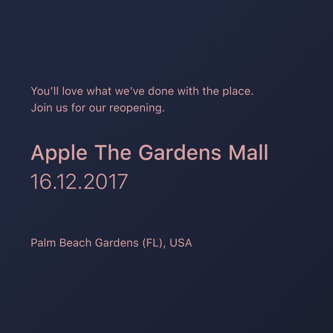 Wiedereröffnung: Apple The Gardens Mall