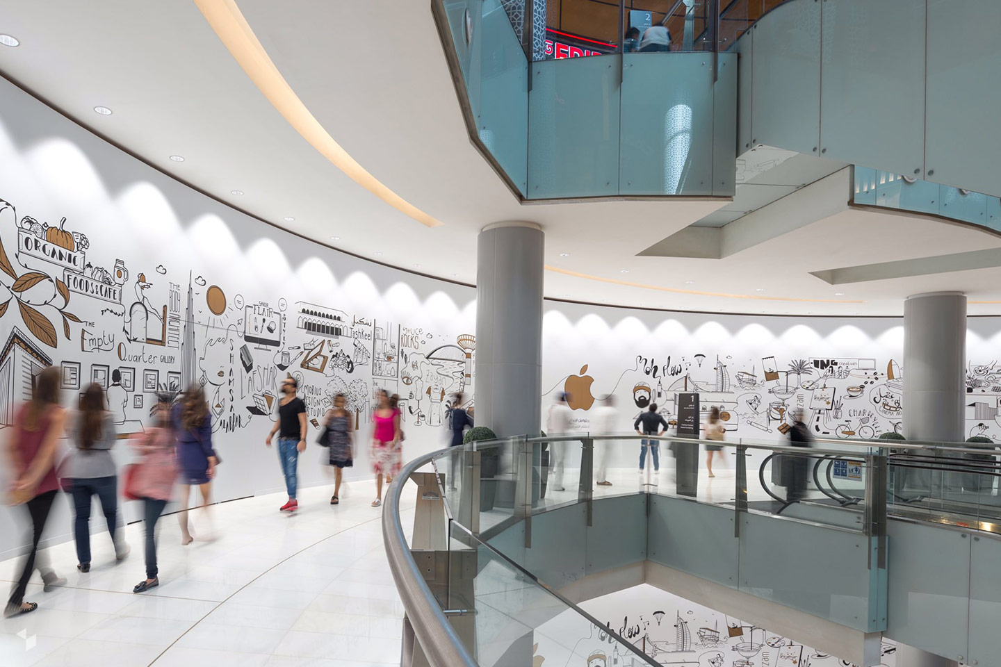 Apple Dubai Mall in Dubai (VAE) eröffnete am 27. April 2017