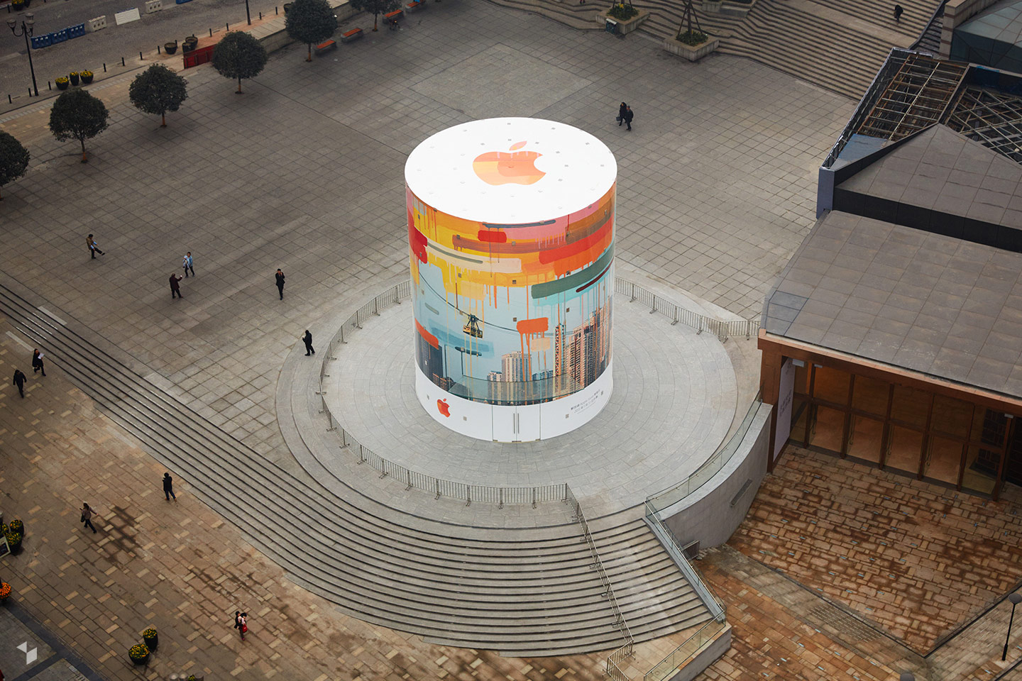 Apple Jiefangbei in Chongqing (China) eröffnete am 31.01.2015