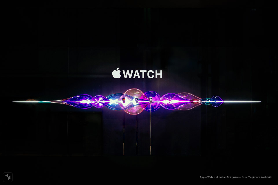 Apple Watch at Isetan Shinjuku in Tokio: Siri