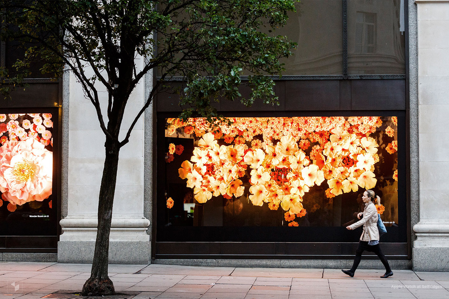 Apple Watch at Selfridges in London: Flowers