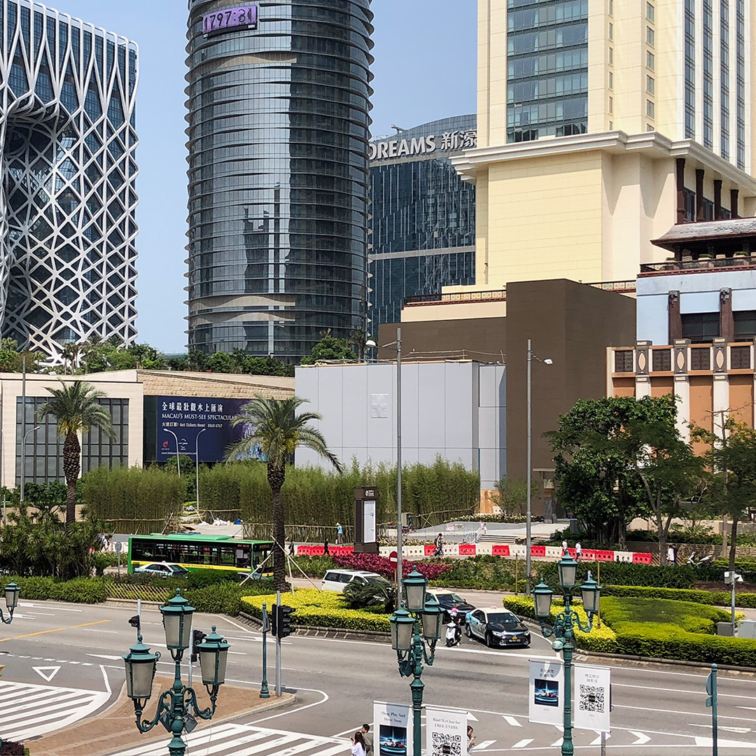 Baustellenkaleidoskop: Apple Cotai Central in Macau