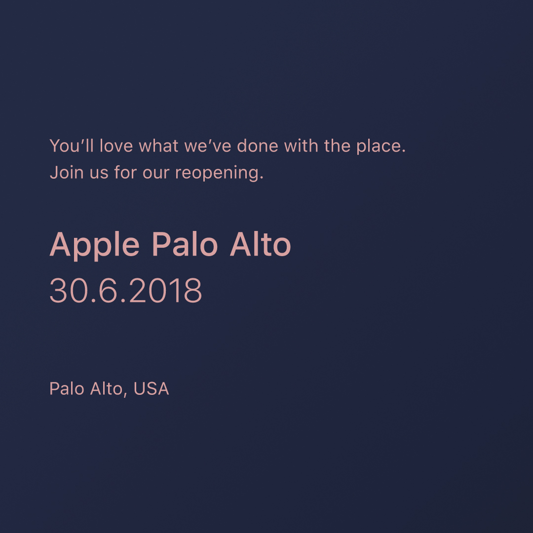 Apple Palo Alto (USA) ab 30. Juni wieder geöffnet